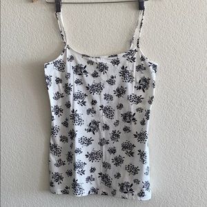 Tank top white floral